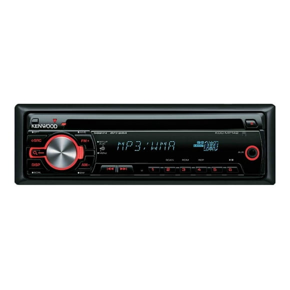 Kenwood KDC-MP142 - Car - CD receiver - in-dash - Single-DIN - 50 Watts x 4