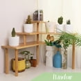 thumbnail image 4 of 3-Tier Kitchen Corner Shelf Countertop Organizer Adjustable Spice Rack Corner Display Rack Shelf Cabinet Corner Rack 3 Tier Storage Organization Bamboo for Kitchen, 4 of 7