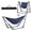 Blue, variant on Hammock with Stand - Portable Camping Hammock Chair - 2 in 1 Outdoor Swing - Folding Stand, Carrying Bag - Patio, Garden, Black