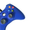 thumbnail image 2 of Controlador con cable Controlador de juegos Gamepad ergonómico para Xbox 360 (azul), 2 of 6