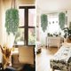 thumbnail image 3 of 4 Pieces Artificial Hanging Plants Artificial Fern Green Leaves Green Plants Plastic Plants Persian Climbing Plants 80cm for Outdoor Balcony Wall Wedd, 3 of 3