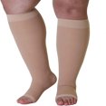 thumbnail image 5 of Calcetines de compresión DEKAXID de talla grande para hombre y mujer, antivarices, trombos, hasta la rodilla, elásticos, para correr, viajar, recuperación, tallas 3XL, 4XL y 5XL., 5 of 5