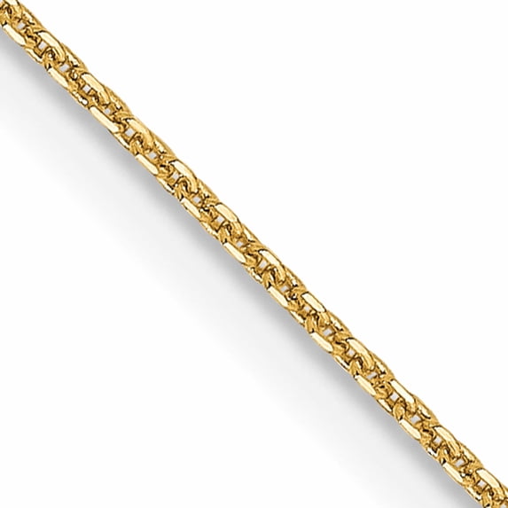 14K Yellow Gold Jbsp's .85 mm D/C Cable Chain (20 X 0.8) Made In Italy 1251-20
