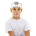 thumbnail image 5 of DALIX Trick or Treat Hat Kids Boys Girls Halloween Baseball Cap in White, 5 of 7