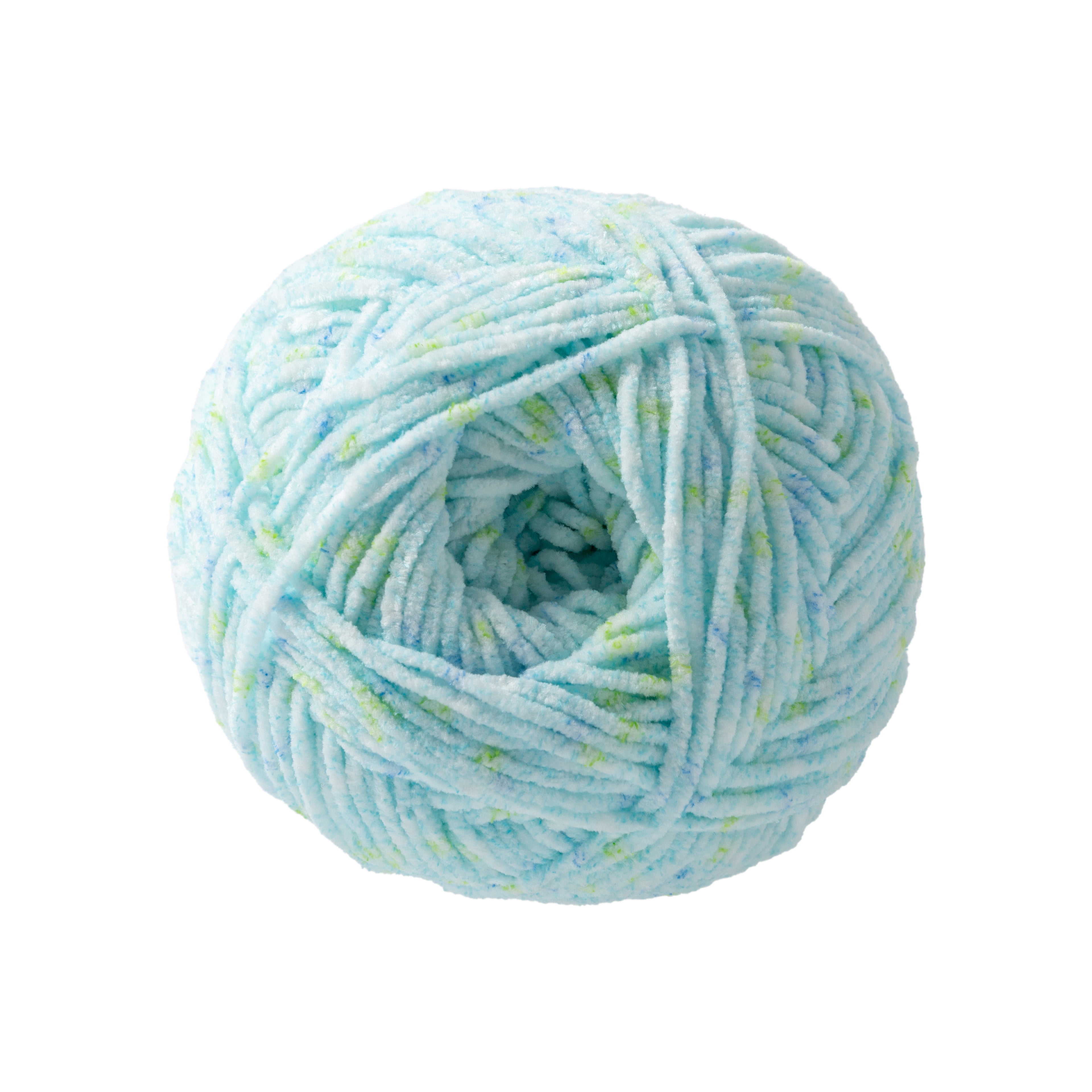 (3 pack) Skinny Chenille Multi Yarn by Loops & Threads - Yarn for Knitting - Crochet - Weaving - and Arts & Crafts - Tigerfish Multi - Polyester - 7.7 oz