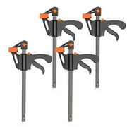 xiuh 4 inch wood working bar f clamp clamps grip ratchet quick release fixed orange c