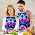 thumbnail image 3 of Colorful Tie Dye Mandala Pattern Apron-Garden Aprons for Women with Pockets-Cotton Linen Waterproof Kitchen Cooking Gardening Aprons Adjustable for Kitchen,Cooking,BBQ and Salon 33x27 Inch, 3 of 7