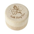 thumbnail image 3 of Caja de hada de los dientes, caja de madera para guardar dientes de bebé, caja de recuerdo de cabello fetal para regalo de cumpleaños para niños y Estilo B, 3 of 10