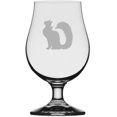 thumbnail image 1 of Turkish Angora Side View 2 Cat Themed Etched 13.25oz Iona Beer Glass, 1 of 1