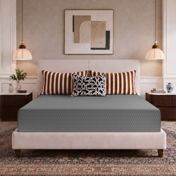 Avenco Lumina 12" Medium Adult Cooling Gel Memory Foam Mattress, Queen Size