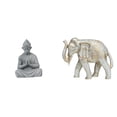thumbnail image 1 of Escultura De Buda De Madera Con Elefante Sun Wukong, Tallada A Mano, Figura Coleccionable En Miniatura Para Decoración De Escritorios De Hoteles, Patios Y Jardines., 1 of 8