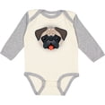thumbnail image 3 of Inktastic Cute Pug Puppy Dog Boys or Girls Long Sleeve Baby Bodysuit, 3 of 5