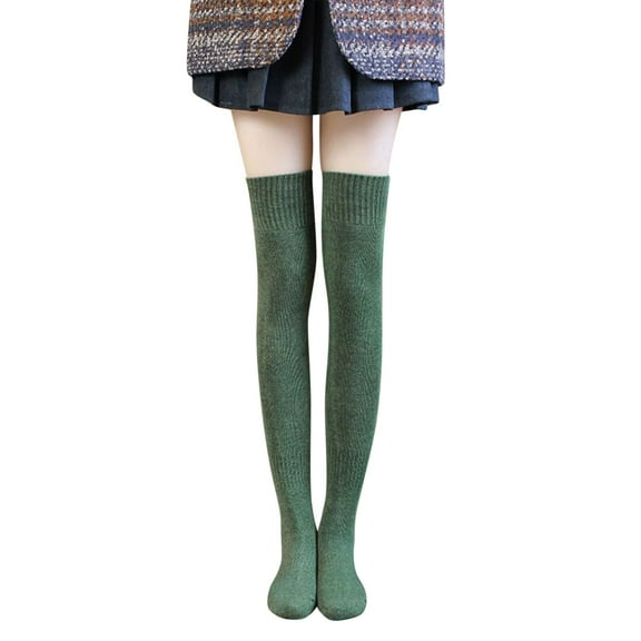 DQRPSEETB Women's Thickened Warm Knee Socks Thick Socks Thigh High Tube Plush Stockings Cushion Socks Women Wool Stockings for Women