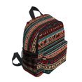 thumbnail image 2 of FORMRS School Backpack with Front Zippered Pocket 12" Student Travel Daypack, Tribal Geometric, 2 of 6