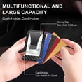 thumbnail image 2 of Wallet for Men, Slim Minimalist Money Clip Wallet -  Carbon Fiber Front Pocket, RFID Blocking Metal Wallet., 2 of 6