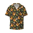 thumbnail image 3 of Goofa Forest Squirrel Printed Men's Casual Short-sleeved Shirt,Lightweight Breathable Button-down,Summer Casual men's top,Versatile Fashion shirt-4X-Large, 3 of 7