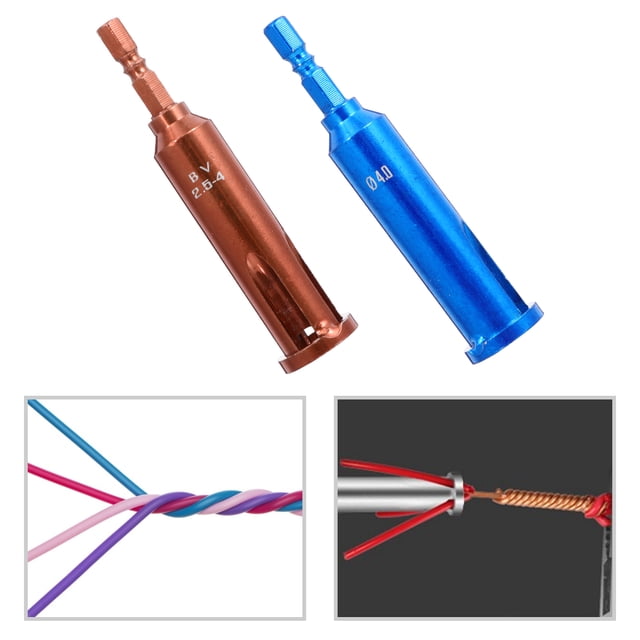 OULII 4pcs Professional Wire Stripping Tool Hexagonal Handle Carbon Steel Assorted Color for Electricians