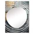 thumbnail image 2 of Designart "Urban Cubist Stones in Grey and Black II" Abstract Cubism Oversized Wall Mirror - Modern Abstract Bedroom Wall Mirror Large - Multiple Color Options, 2 of 6