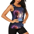 thumbnail image 2 of KLL Dreamy Forest Elf Print Womens Tank Top Sleeveless Workout Tops Athletic Running Shirts Yoga Gym Clothes-Large, 2 of 7