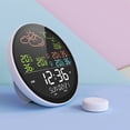thumbnail image 3 of Yeacher wifi Smart Weather Station with Clock Indoor and Outdoor Temperature & Humidity Meter Multifunctional Large Color Screen Weather Clock Temp. & Humidity Gauge with 1 Sensor, 3 of 8