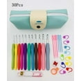 thumbnail image 1 of Premium Crochet Hooks Set with Case Crochet Hooks Set Ergonomic Soft Handles Needles Stitch Markers Sewing Tools Set Gift Set, 1 of 6
