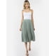 thumbnail image 4 of Falda plisada brillo sutil AMAD verde claro M AMAD SS22-F16, 4 of 5