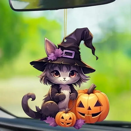 

New Christmas Decoration Christmas Cat Christmas Series Christmas Tree Pendant Acrylic Car Hanger