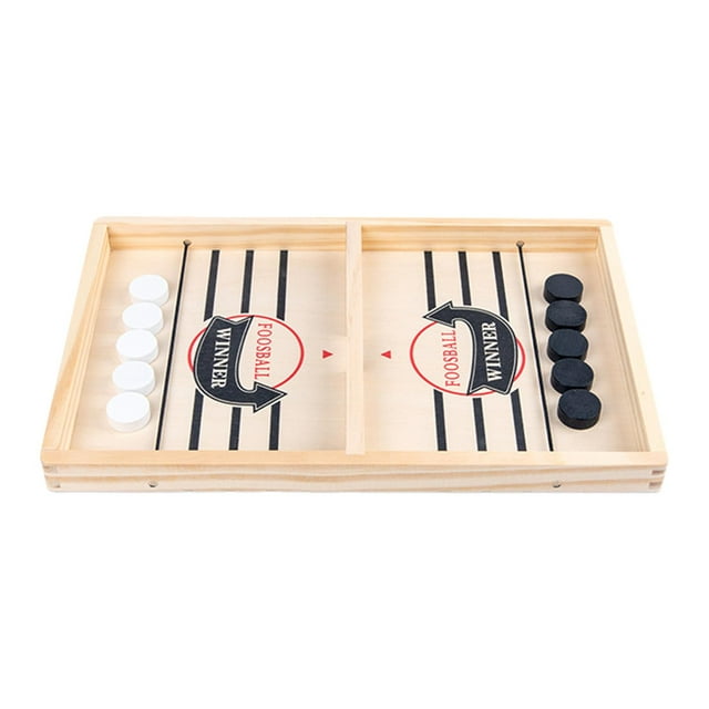 KLKCMS Jeu de Rondelle Rapide 2 Joueurs Table de Combat de Bureau pour Enfants Adultes Familles Filles S