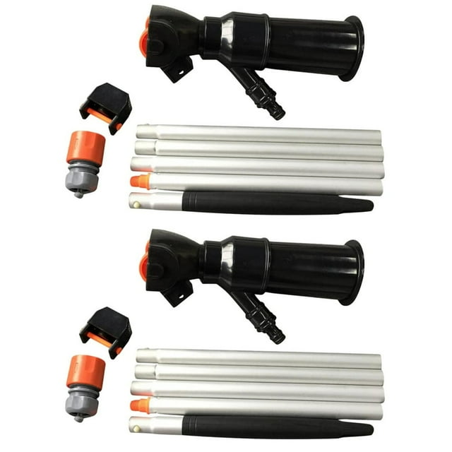 SUTENGDA 2 Sets Swimming Pool Sewage Suction Equipment Pool Cleaning Device Special Pool Vacuum Injection Type Cleaner Portable Pool Cleaning Machine for Pool Use (Orange)