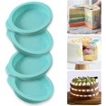 thumbnail image 3 of Round Silicone Cake Molds, 6 Pack Non-stick Silicone Mold For Baking, Cakes, Muffins And Resin Coasters - 4, 3 of 5