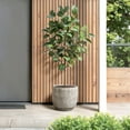 thumbnail image 5 of LuxenHome 12" Dia Large Ceramic Planter Pots for Plants, Stone Gray Glazed Round Planter with Drainage, 5 of 9