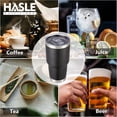 thumbnail image 4 of 30oz Tumbler Stainless Steel Vacuum Insulated Water Coffee Tumbler Cup Double Wall Powder Coated Spill-Proof Travel Mug Thermal Cup for Home Outdoor Black, 4 of 6