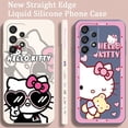 thumbnail image 4 of Sanrio Hello Kitty Cartoon Liquid Left Rope For Samsung Note 20 10 A54 A31 A14 A03 A22 A34 A04 A24 Ultra Plus 5G TPU Phone Case Gift Festivals, 4 of 7
