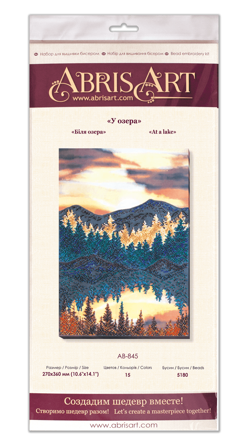 Bead Embroidery Kit - At a lake AB-845