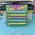 thumbnail image 4 of 5Pcs/Set Creative Office Smooth Push Type Plastic Quick Drying Cool Aunt Pen Set Over It Pen Set Days of the Week Pen Set People Suck Pen Set COOL AUNT, 4 of 8