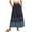 Navy Blue, variant on Weardear Women's Boho Floral Skirt Casual Elastic High Waist Maxi Skirts Flowy A Line Beach Long Skirt with Side Pockets