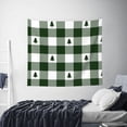 thumbnail image 6 of Balery Green White Lumberjack Plaid Pattern Tapestry 60x51 Inches - Large Wall Hanging Tapestry for Bedroom, Living Room, Dorm Decor - Artistic and Aesthetic Room Decor, 6 of 9