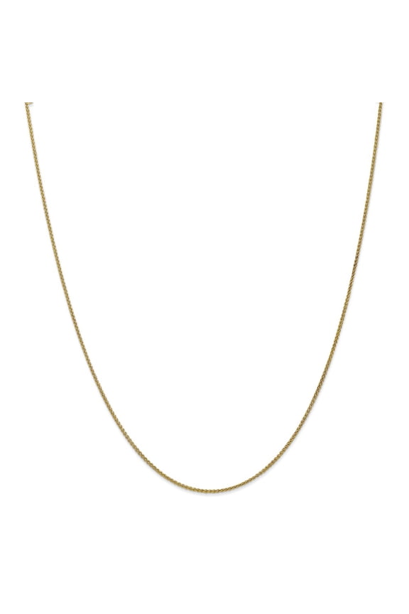 Leslie's Real 10kt Yellow Gold 1.2mm Wheat Chain; 18 inch; Lobster Clasp; for Adults and Teens; for Women and Men
