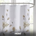thumbnail image 3 of Madison Park Modern Floral Printed Burnout Shower Curtain with Yellow MP70-7482, 3 of 5