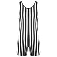 thumbnail image 3 of Body de lucha libre a rayas para hombre, suspensorio elástico para levantamiento de pesas, bolsa para abultar, ropa deportiva sexy, mono atlético, 3 of 5