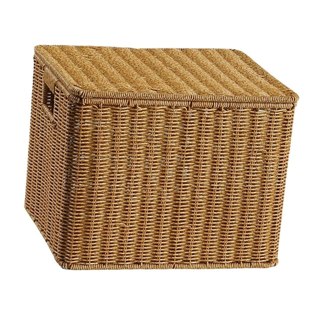 Cesta organizadora de artículos diversos con asa Cesta organizadora de artículos diversos Cesta de almacenamiento de escritorio para despensa, cocina, 34 cm x 285 cm x 26 cm