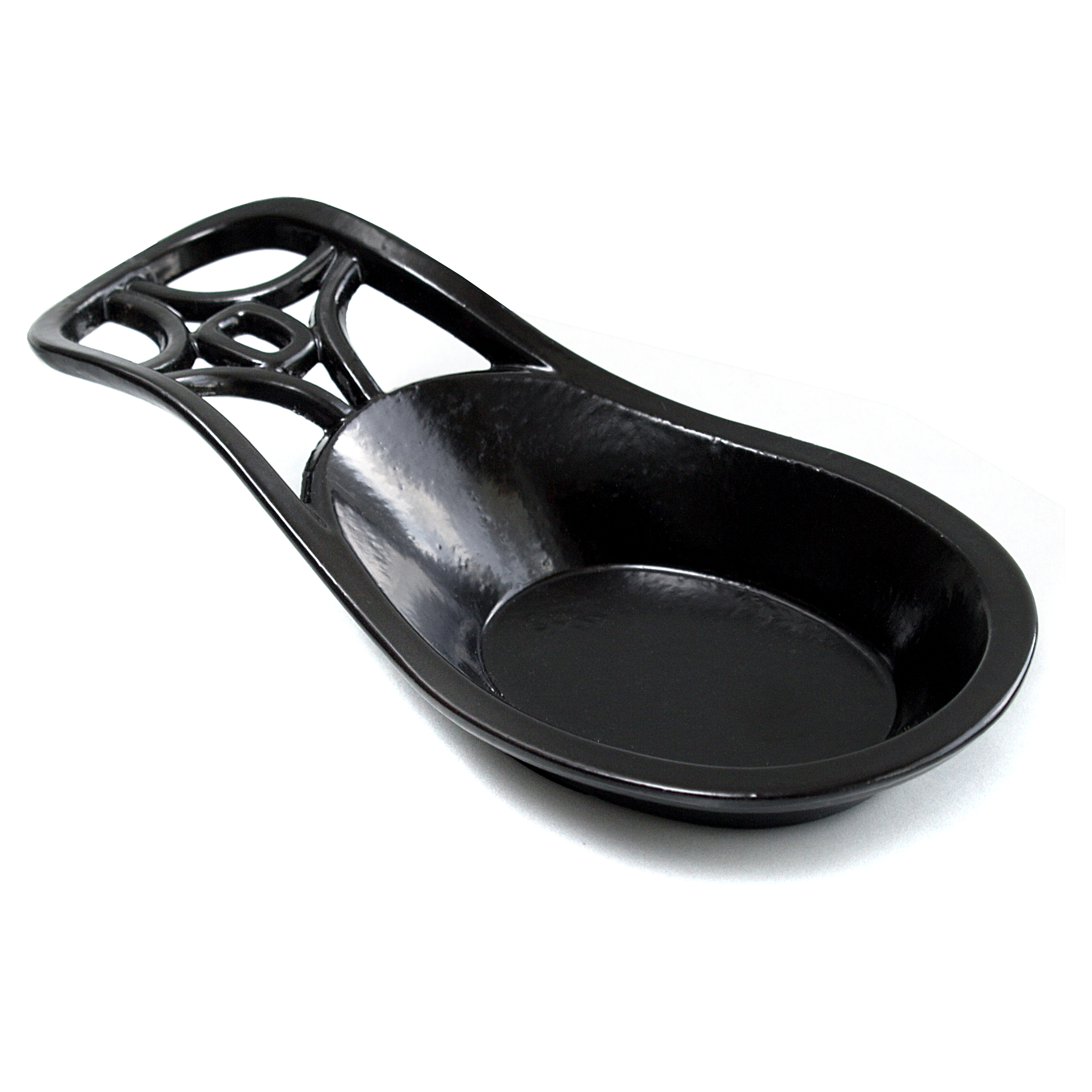 Bronze Finish Cast Iron Spoon Rest, 8 Inch