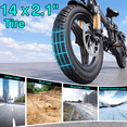 thumbnail image 6 of HIGUILI 14 Inch Foldable Electric Bike for Adults, 48V 10Ah Battery, 24MPH, 30-35 Miles, Mini E-bike for Teens,UL2849 Certified., 6 of 9