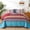 Rose Red, variant on Boho Quilt Queen Size Purple Blue Bohemian Lightweight Microfiber Bed Decor Bedspread for All Season 96"x90"