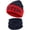 Boston, variant on Washington Winter Knit Hat & Scarf Set – Thick Football Style Beanie & Neck Warmer Combo, Unisex Cold-Weather Accessories