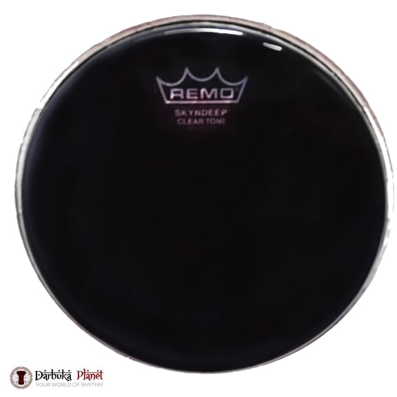 Remo SKYNDEEP Darbuka/Dumbek Head 9" Black Smoke - For Sombaty Size Egyptian Darbuka/Dumbek