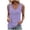 Purple, variant on LEAVINGSUO Plus Size Womens Summer Tank Tops Comfort Women's Summer Fashion U-Neck Tank Top Solid Casual Caverns Sleeveless Tank Top Pink L