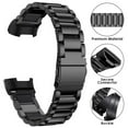 thumbnail image 2 of LEIXIUER Metal Stainless Steel Band Compatible with Fitbit Charge 4 / Charge 3 Bands for Women Men, 2 of 10
