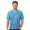 thumbnail image 4 of Zfeel Pure Dry Fit Football Jersey, Men's Open Hem Columbia Blue Sportswear, 5XL, 4 of 4