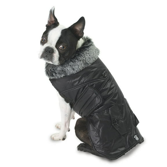 Boston Black Dog Parka Vest - X-Small